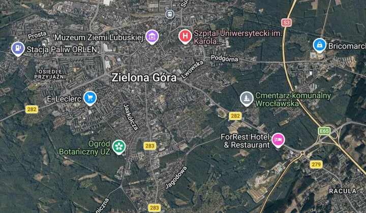 Działka rod Zielona Góra, ul. Aleja Juliusza Słowackiego