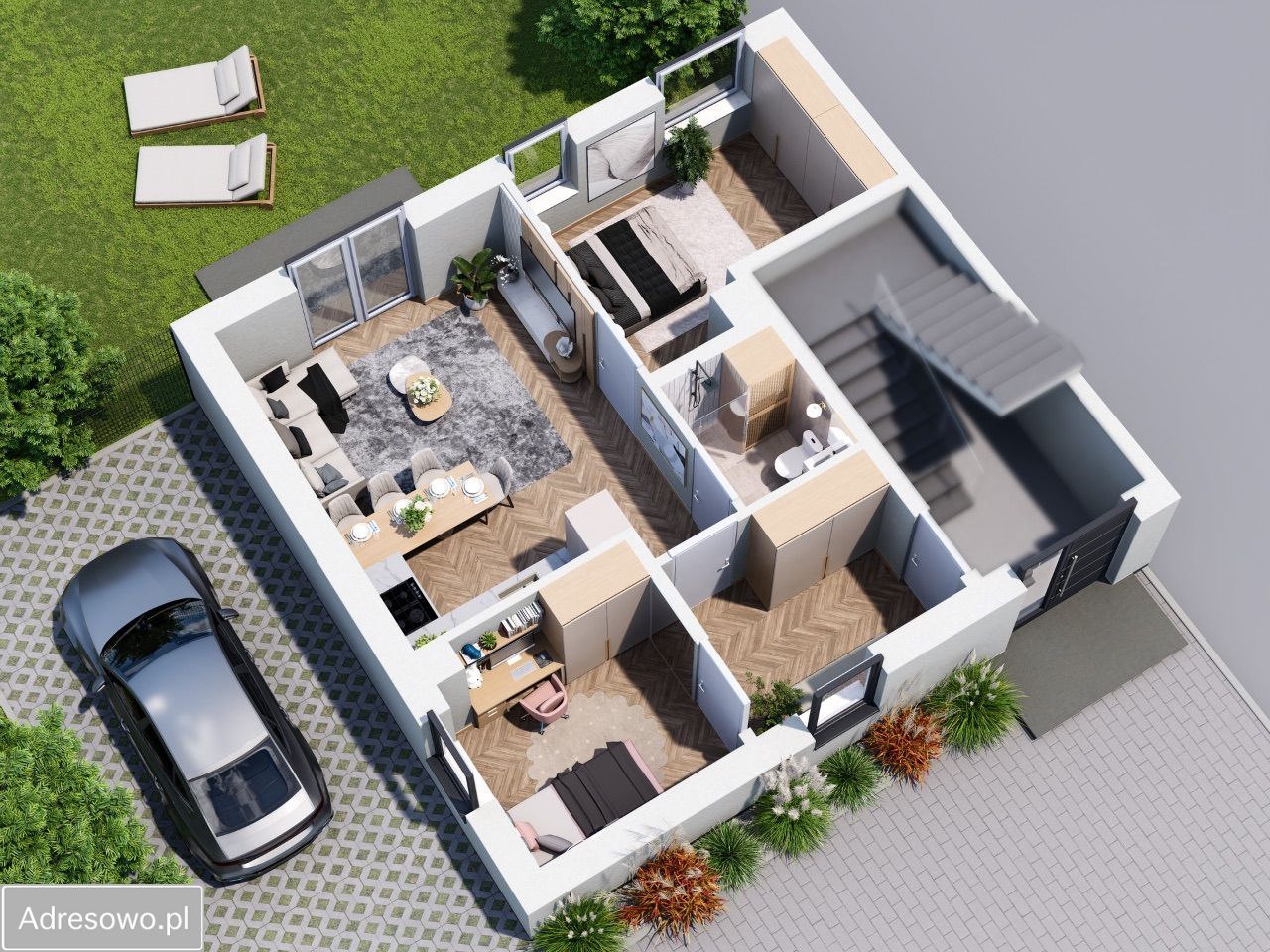 Mieszkanie 3-pokojowe Kartuzy Centrum, ul. Kolejowa. Zdjęcie 3