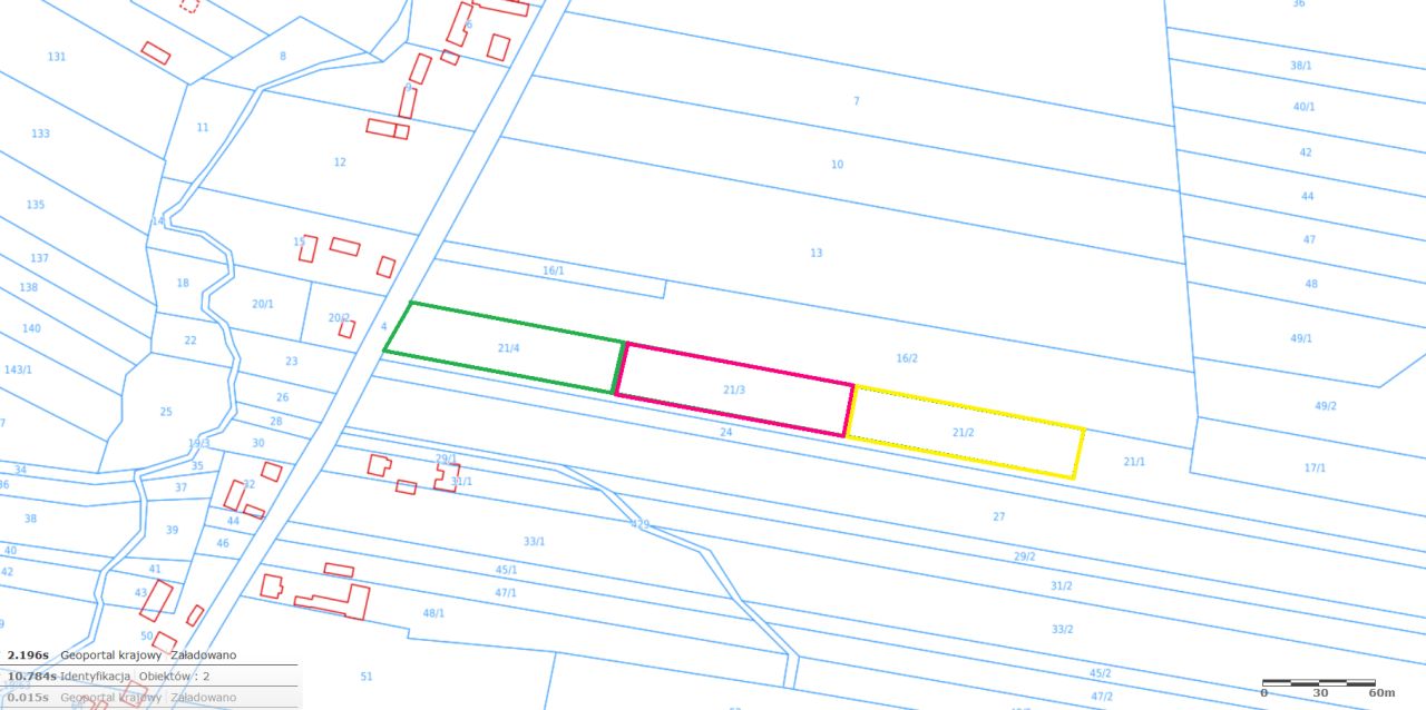 Działka leśna Kamionka