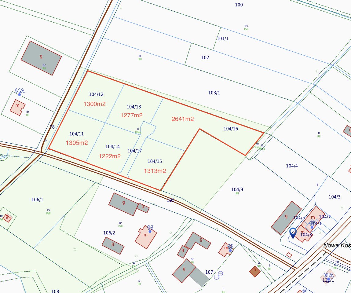 Działka budowlana Nowa Kościelnica