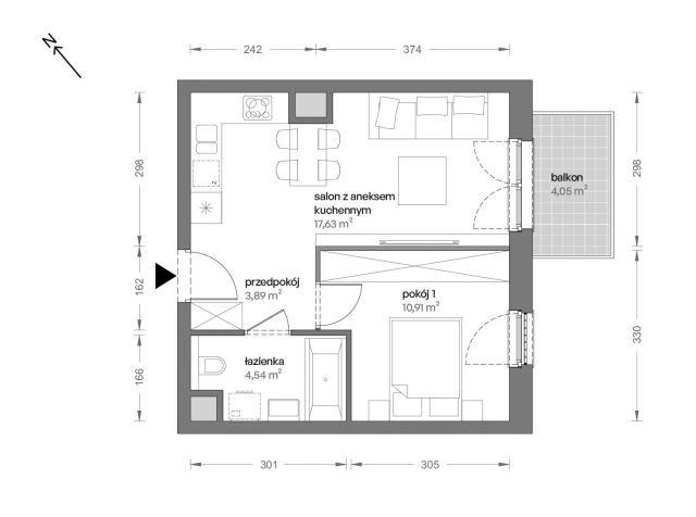 Mieszkanie 2-pokojowe Katowice Brynów, ul. Ceglana. Zdjęcie 7