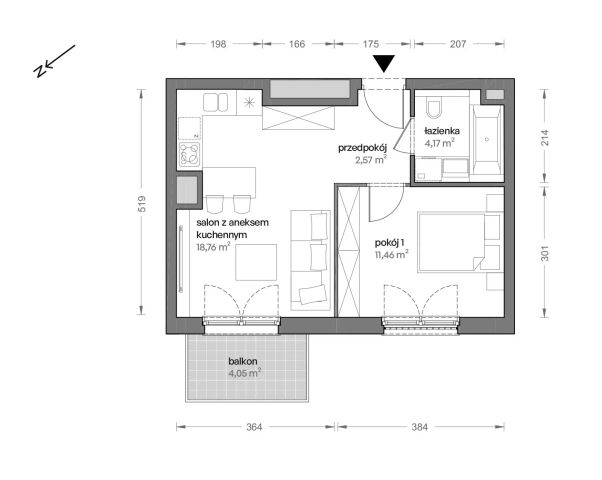Mieszkanie 2-pokojowe Katowice Brynów, ul. Ceglana. Zdjęcie 7