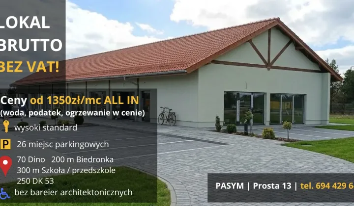 Lokal Pasym, Prosta