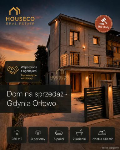 bliźniak, 6 pokoi Gdynia Orłowo, ul. Adwokacka. Zdjęcie 1
