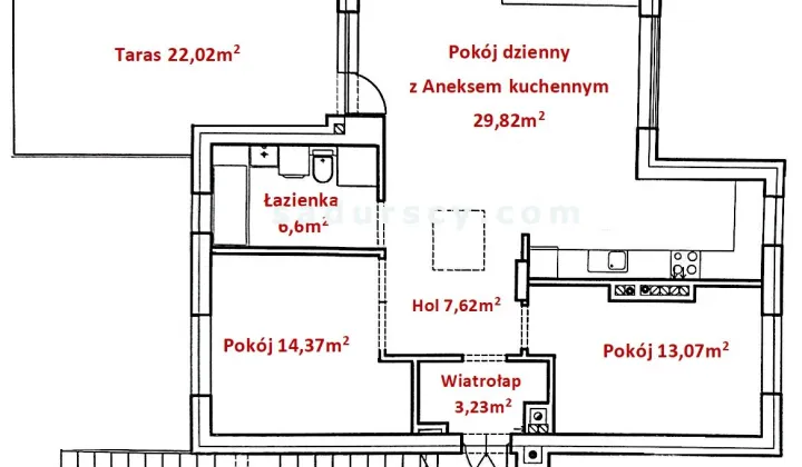 Mieszkanie 4-pokojowe Józefosław