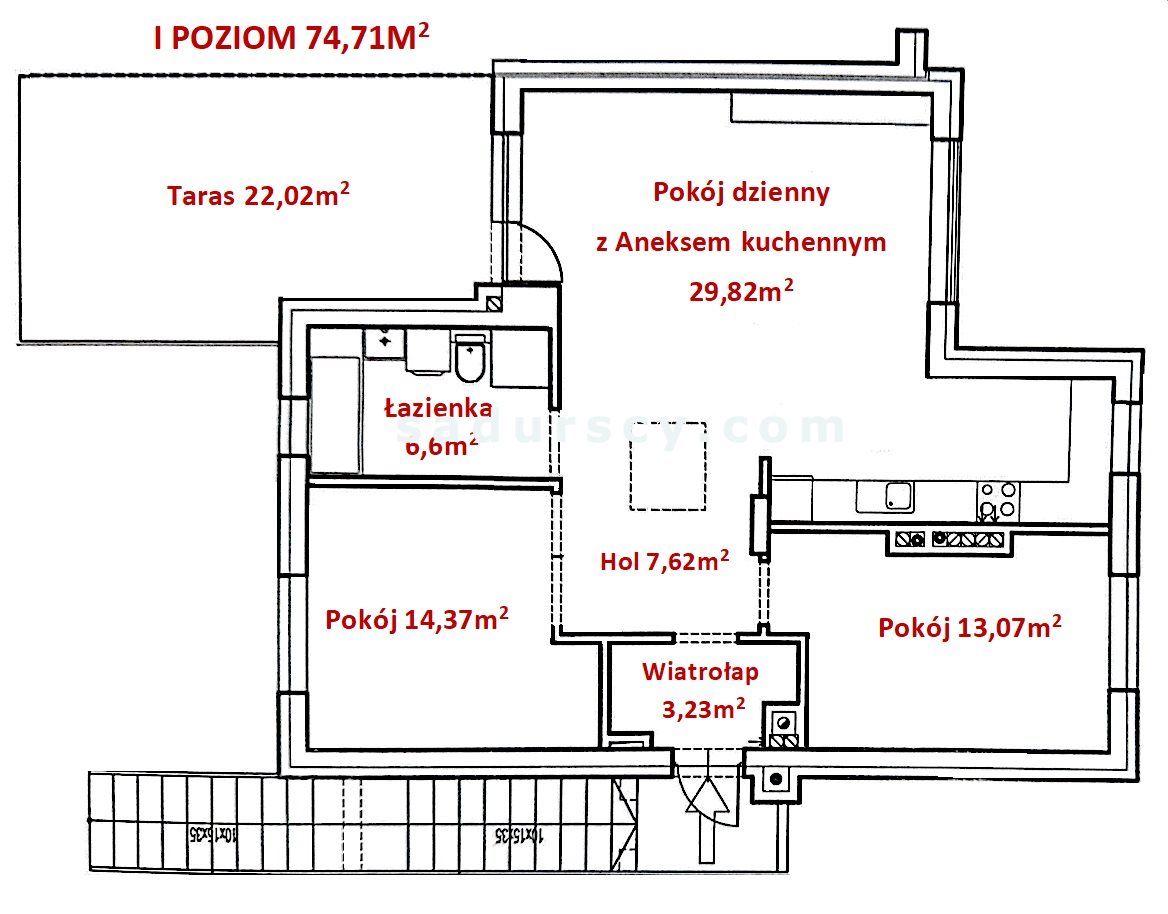 Mieszkanie 4-pokojowe Józefosław. Zdjęcie 1