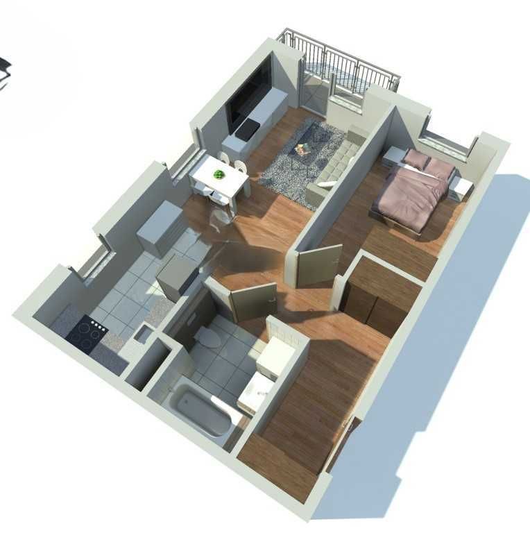 Mieszkanie 2-pokojowe Kraków Mistrzejowice, os. Piastów. Zdjęcie 10