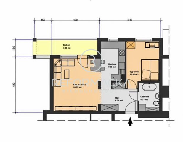 Mieszkanie 2-pokojowe Rzeszów, ul. Plenerowa. Zdjęcie 2