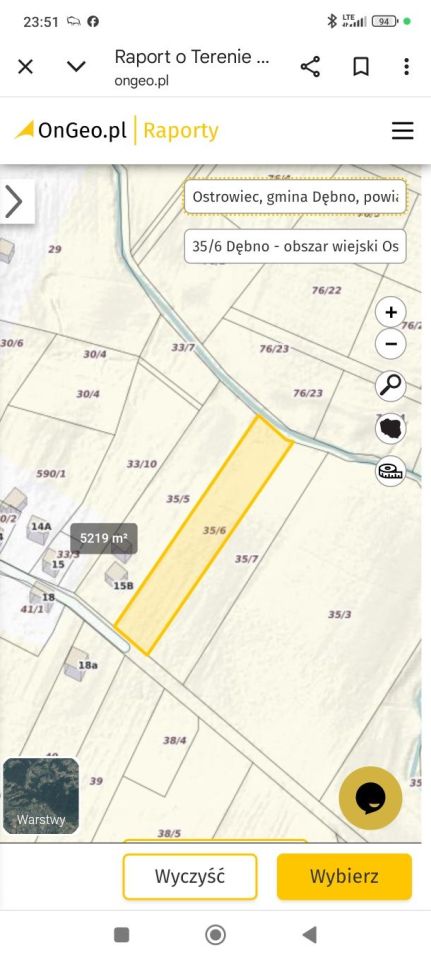 Działka budowlana Ostrowiec