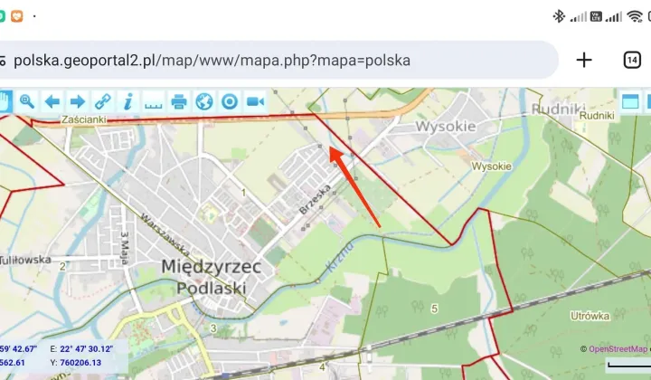 Działka budowlana Międzyrzec Podlaski, ul. Brzeska