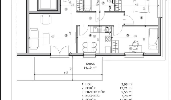 Mieszkanie 3-pokojowe Lublin Sławin, ul. Jemiołowa