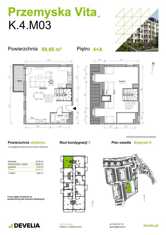 Mieszkanie 4-pokojowe Gdańsk Ujeścisko, ul. Przemyska. Zdjęcie 11