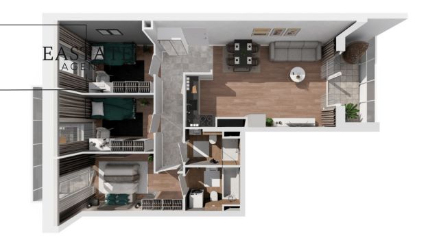 Mieszkanie 4-pokojowe Warszawa, ul. Wschodu Słońca. Zdjęcie 19