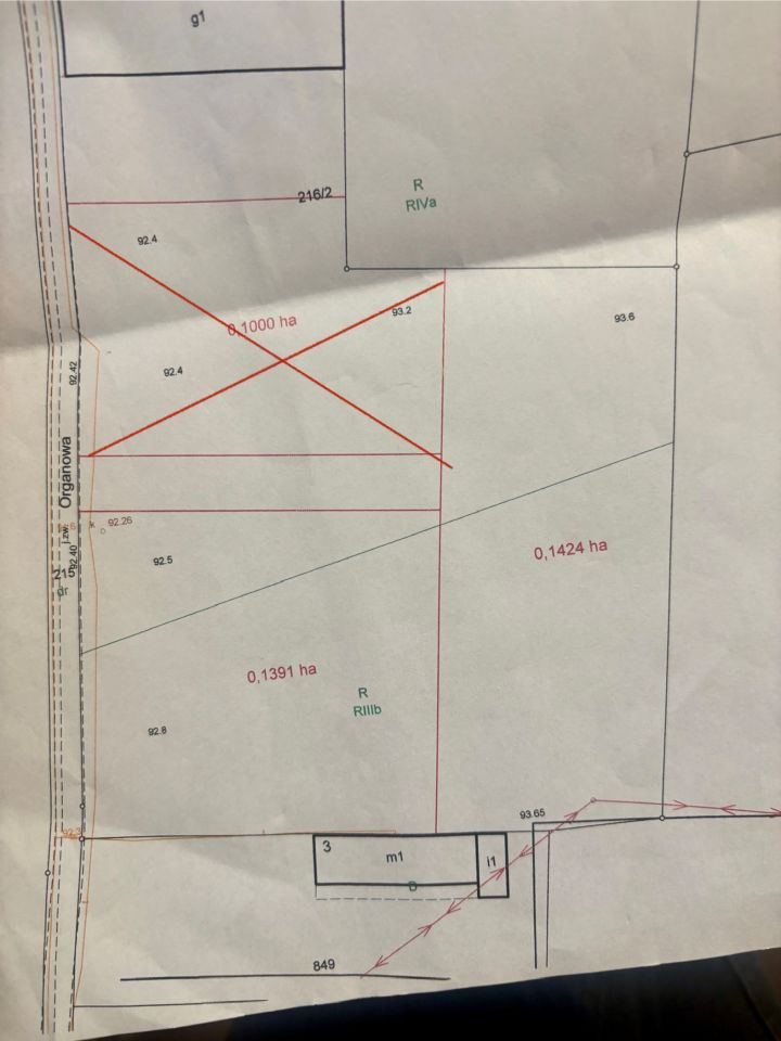Działka rolno-budowlana Ląd, ul. Organowa