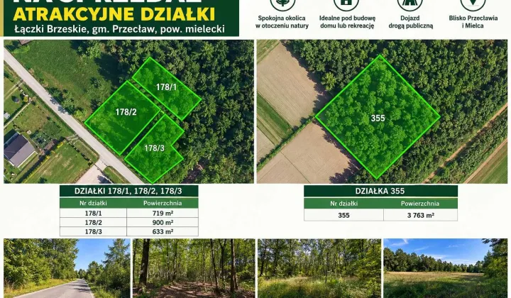 Działka rolno-budowlana Łączki Brzeskie