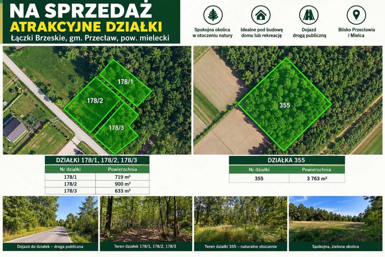 Działka Łączki Brzeskie. Zdjęcie 2