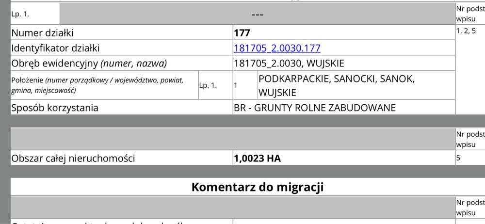 Działka rolno-budowlana Wujskie. Zdjęcie 5