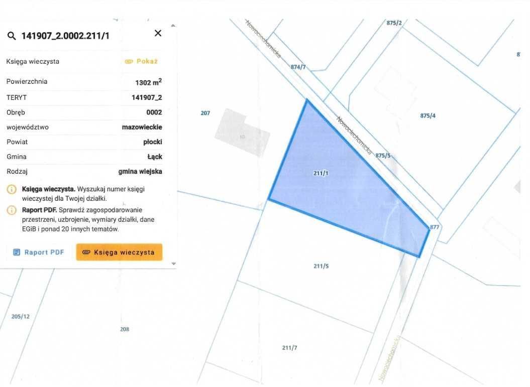 Działka budowlana Grabina, Nowociechomicka. Zdjęcie 5