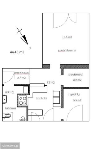 Mieszkanie 2-pokojowe Zabrze Helenka, ul. Witkacego. Zdjęcie 1