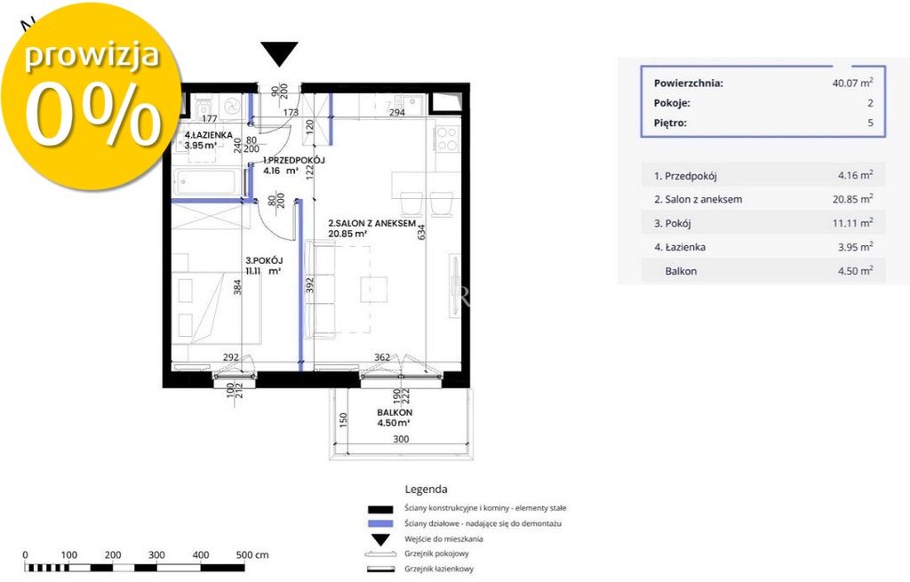 Mieszkanie 2-pokojowe Wrocław Południe. Zdjęcie 7