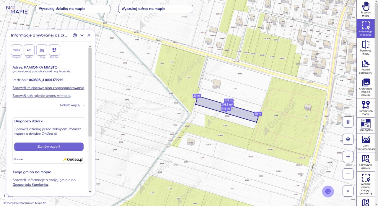 Działka budowlana Kamionka, ul. Kwiatów Polnych. Zdjęcie 2
