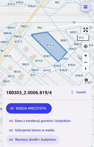 Działka budowlana Grabiny. Zdjęcie 1