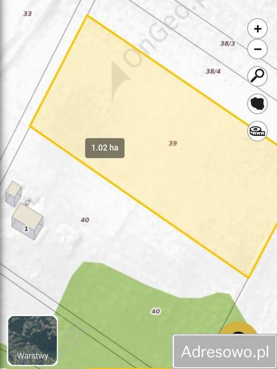 Działka rolno-budowlana Kawczyn. Zdjęcie 3