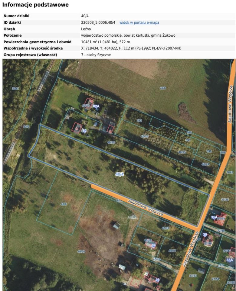 Działka budowlana Leźno. Zdjęcie 1