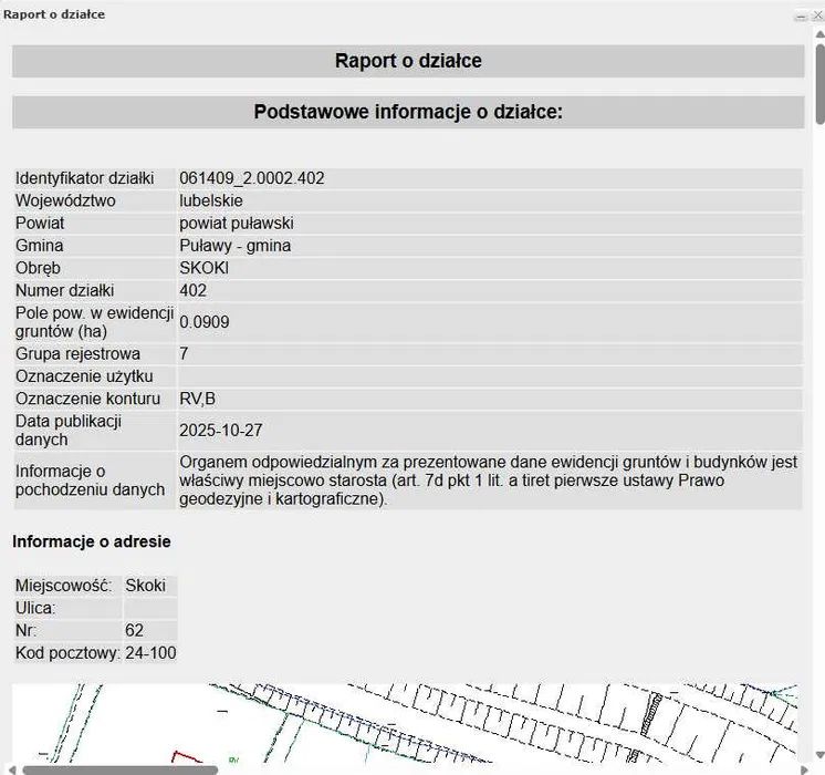 Działka budowlana Skoki. Zdjęcie 3