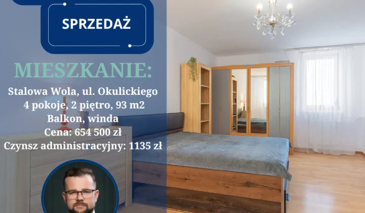 Mieszkanie 4-pokojowe Stalowa Wola, ul. gen. Leopolda Okulickiego