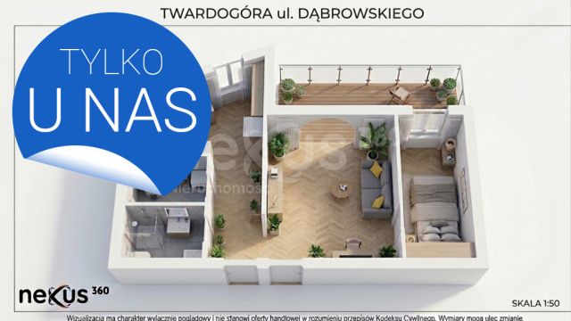 Mieszkanie 2-pokojowe Twardogóra, ul. Henryka Dąbrowskiego. Zdjęcie 1