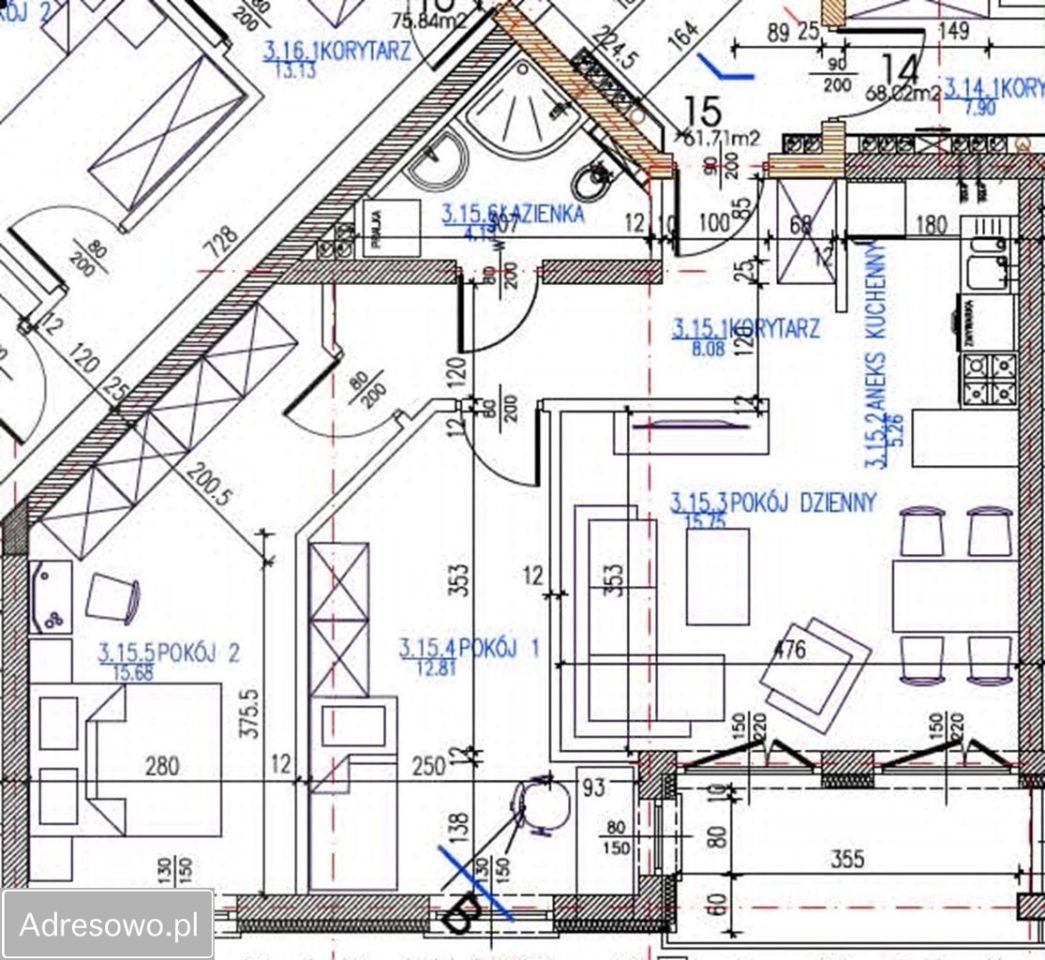 Mieszkanie 3-pokojowe Gliwice Szobiszowice, ul. Dworska. Zdjęcie 21