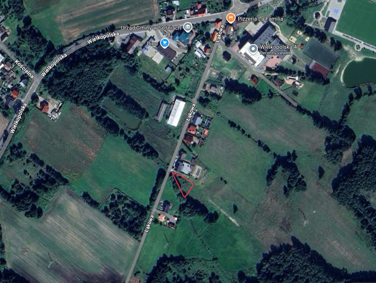 Działka budowlana Sośnie, ul. Łąkowa. Zdjęcie 3