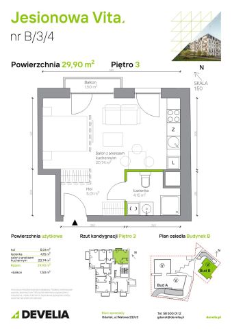 Mieszkanie 1-pokojowe Gdańsk Wrzeszcz, ul. Jesionowa. Zdjęcie 6