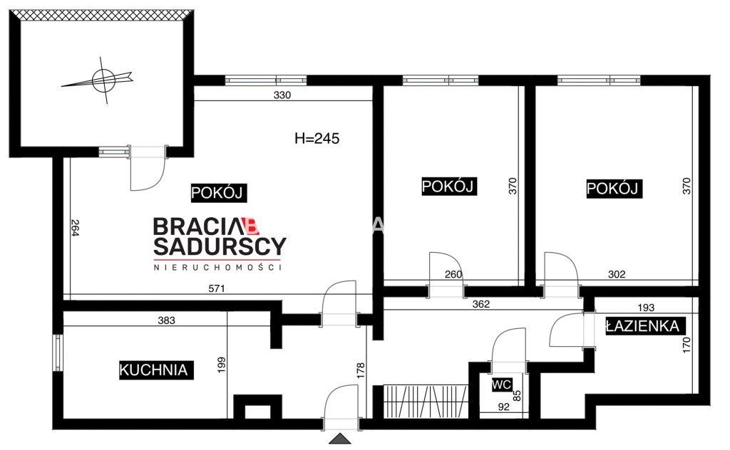 Mieszkanie 3-pokojowe Kraków Nowa Huta, os. Piastów. Zdjęcie 15