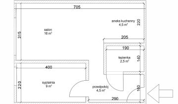 Mieszkanie 2-pokojowe Kraków Bieńczyce, os. Na Lotnisku