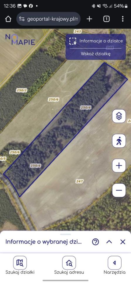 Działka rolna Krasowice