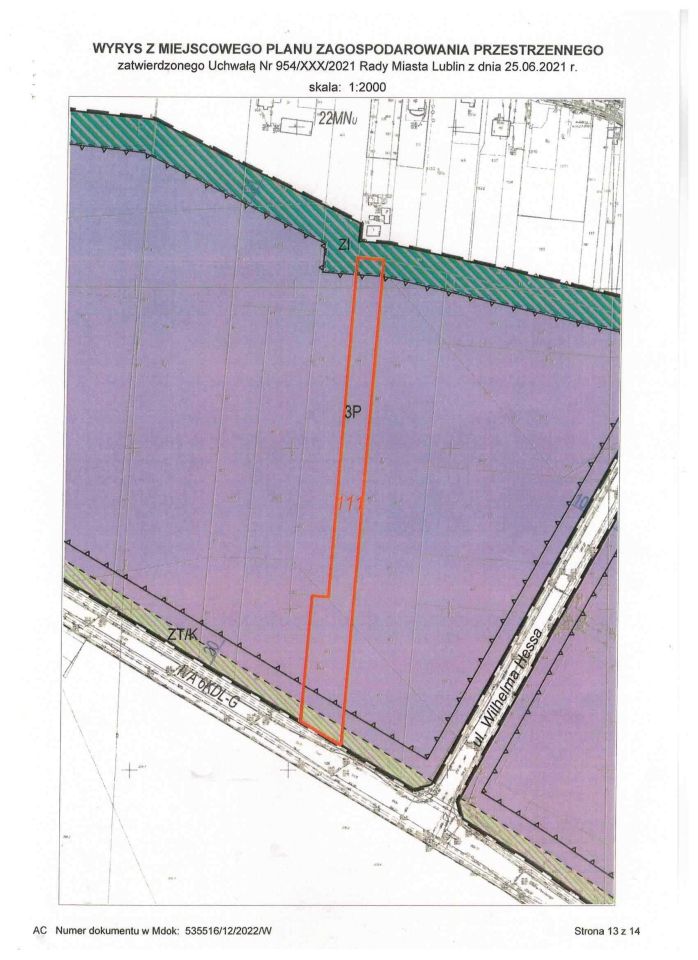 Działka budowlana Lublin Felin, ul. Erazma Plewińskiego. Zdjęcie 5