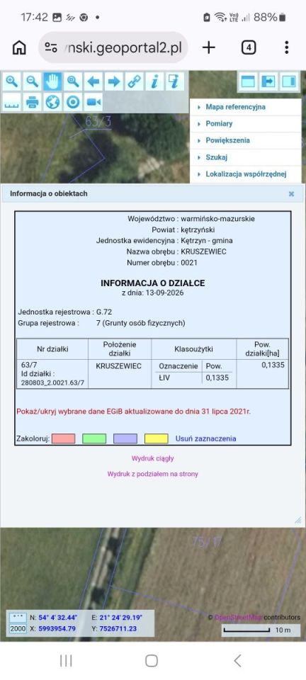 Działka rolno-budowlana Kruszewiec. Zdjęcie 4