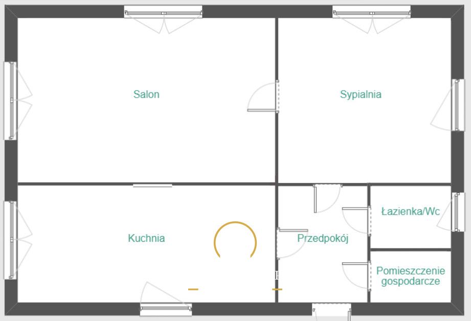dom wolnostojący, 2 pokoje Pawlin. Zdjęcie 17