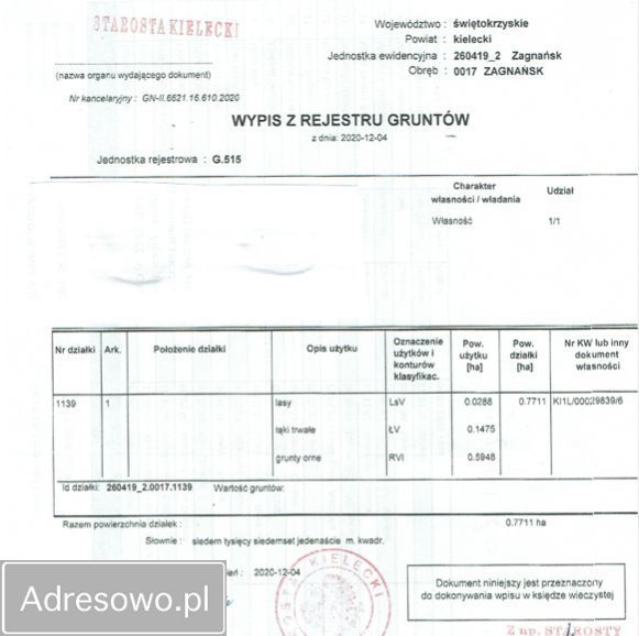 Działka budowlana Zagnańsk. Zdjęcie 7