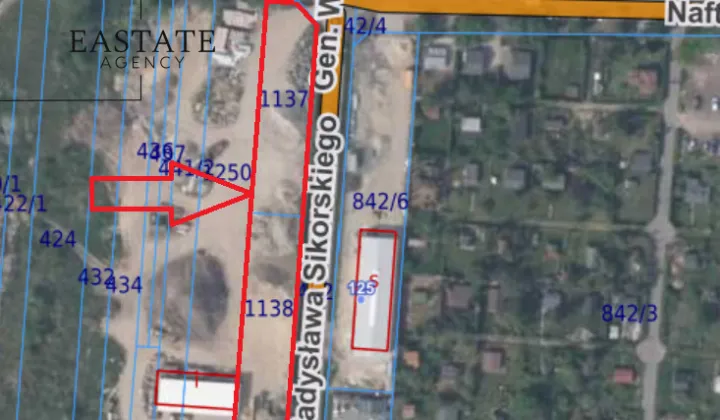 Działka inwestycyjna Klaudyn, ul. gen. Władysława Sikorskiego