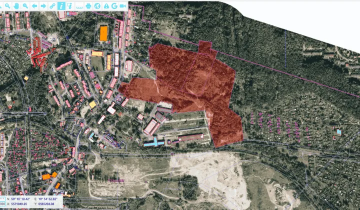 Działka Ruda Śląska, ul. ks. Ludwika Tunkla