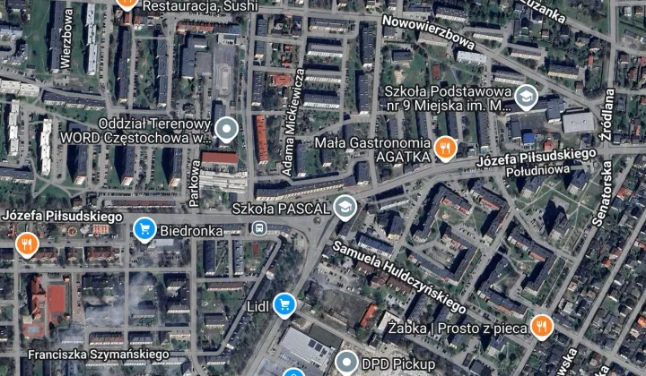 Mieszkanie 2-pokojowe Zawiercie Centrum, ul. Józefa Piłsudskiego