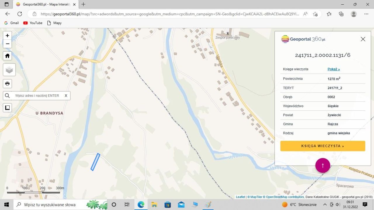 Działka rolna Rycerka Dolna U Brandysa. Zdjęcie 3