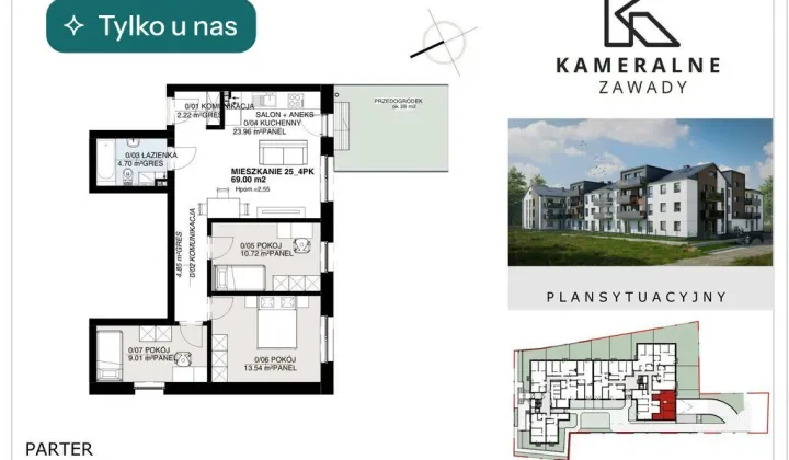 Mieszkanie 4-pokojowe Białystok Zawady, ul. św. Krzysztofa
