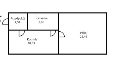 Mieszkanie 1-pokojowe Zielona Góra, ul. Fabryczna