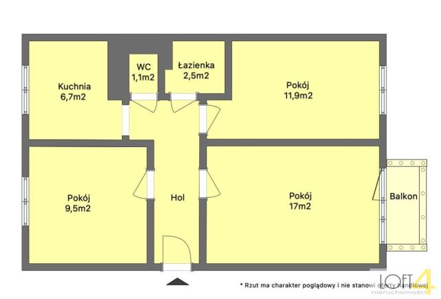 Mieszkanie 3-pokojowe Połaniec, ul. Tadeusza Kościuszki. Zdjęcie 13