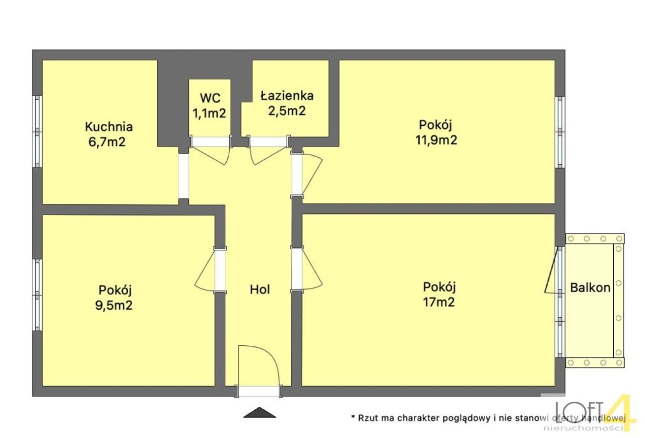 Mieszkanie 3-pokojowe Połaniec, ul. Tadeusza Kościuszki. Zdjęcie 13