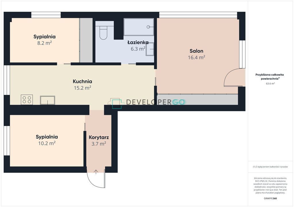 Mieszkanie 3-pokojowe Białystok, ul. Adama Mickiewicza. Zdjęcie 16